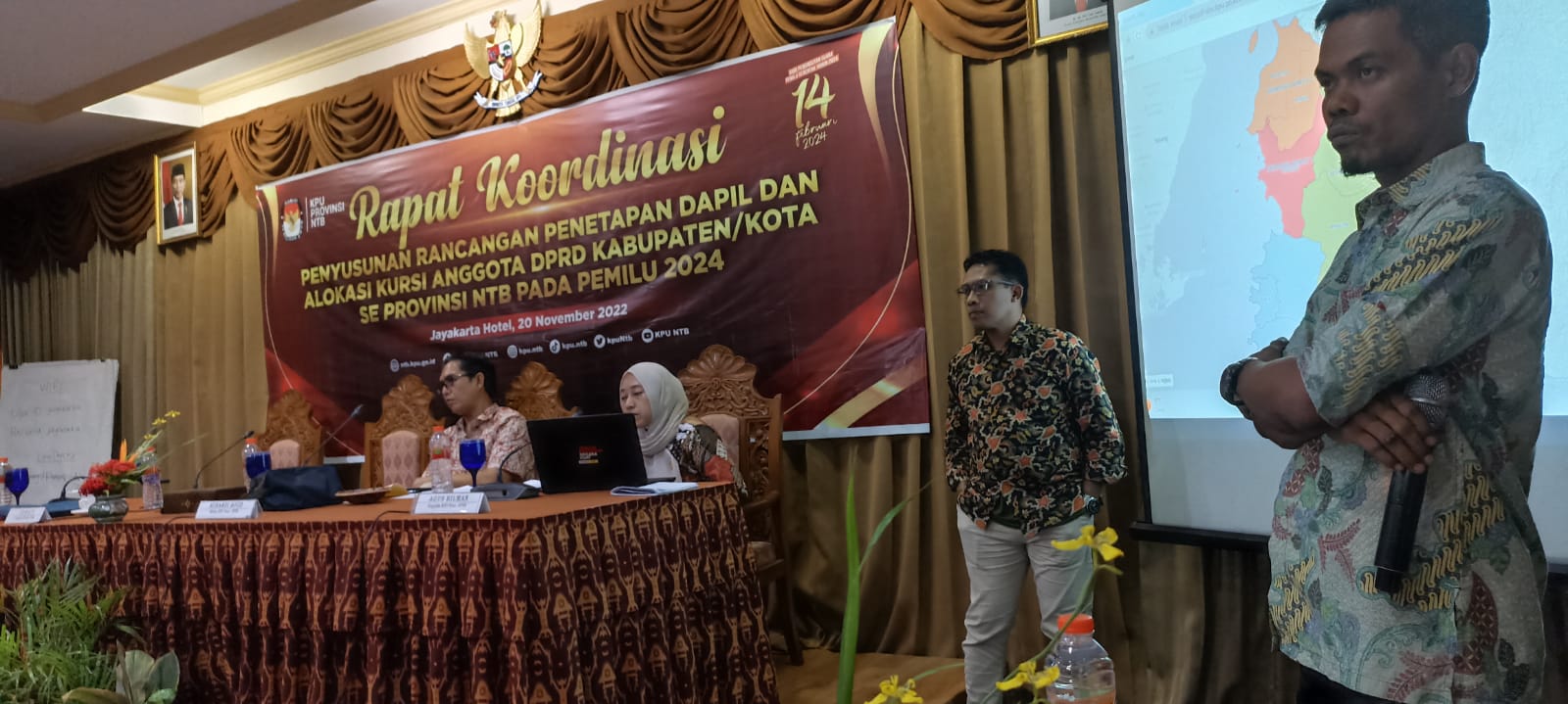 Rapat Koordinasi Rancangan dan Alokasi Kursi Pemilu Tahun 2024 di Mataram