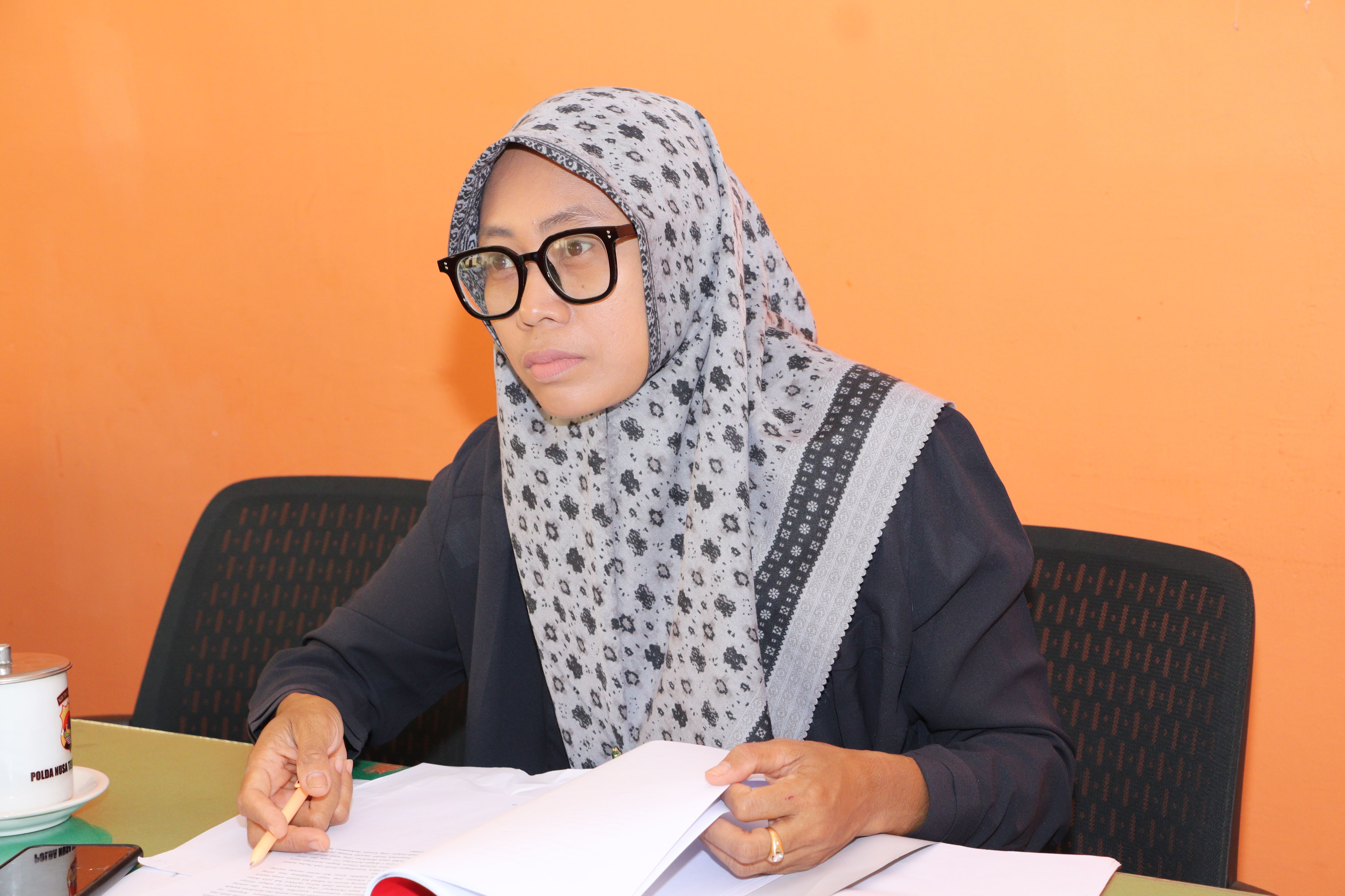 Sesi Wawancara Lomba LKTI KPU Kab Sumbawa Barat tingkat SMA/SMK/MA